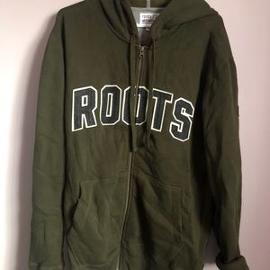 Mens Roots Zip-Up Hoodie